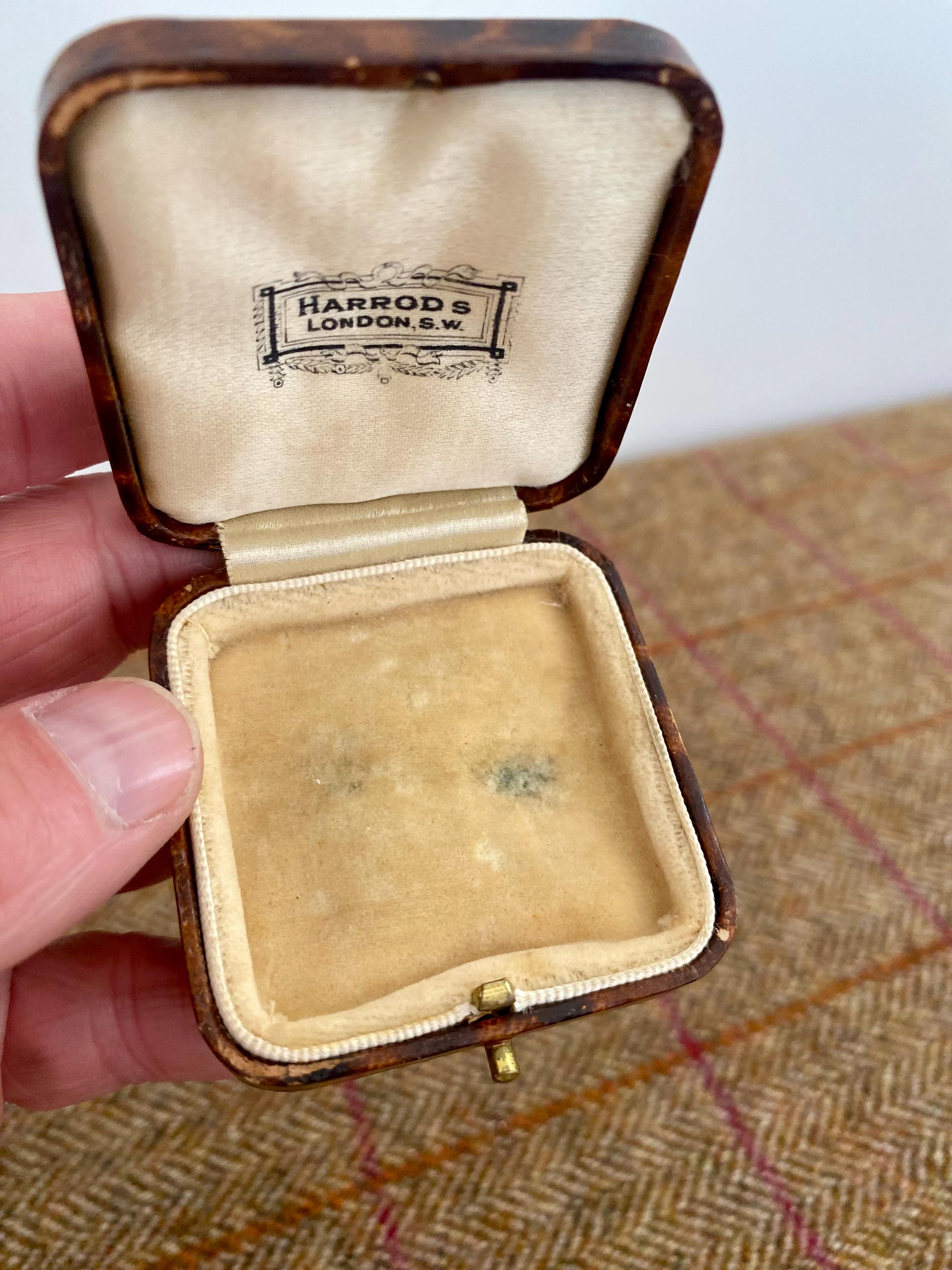 ※専用です。アンティーク ジュエリーボックス HARRODS Vintage Harrods Jewelry Box. Small Antique Jewellery Box