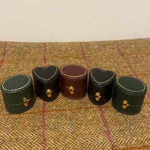 5 x Scatole per anelli in stile vintage. Scatole per gioielli in stile antico. Piccole scatole per gioielli per esposizione anelli