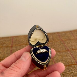 Portagioie A Forma Di Cuore Vintage - Scatolina Per Anelli E Orecchini - Regalo Romantico E Elegante - Foto 13