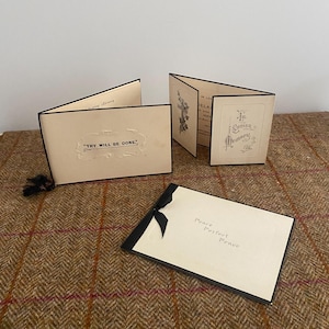 Antique In Memoriam Cards. Remembrance Cards. Family Mourning Death Cards. Price is for all three cards