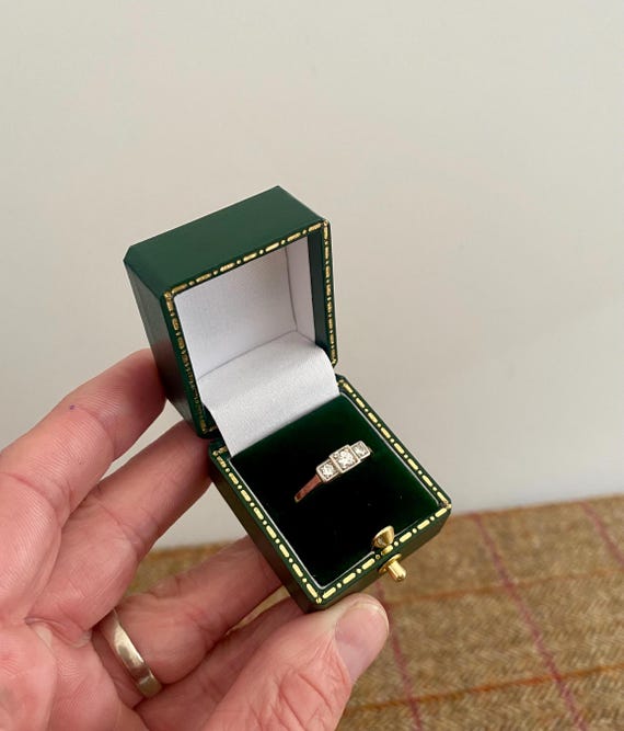 Vintage Style Ring Box. Antique Style Jewellery Box for a Wedding 