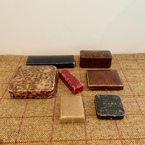 Collection of Vintage Jewelry Boxes. Antique Jewellery Boxes. The Price is for all seven Jewelery Boxes