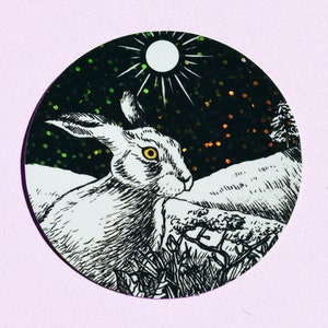 Hase Sticker (matt/glitzernd)