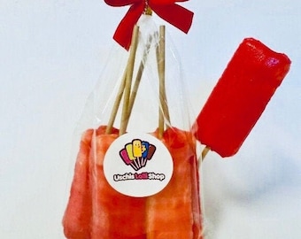 Uschis-Lolli-Shop - Kirsch Lollis - handgemacht - Kindergeburtstag - Lollis - Süßigkeiten - Lollishop Grömitz - Gastgeschenk - Bonbons