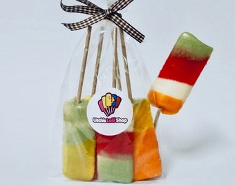 Uschis-Lolli-Shop - Ananas Lollis - handgemacht - Süßigkeiten - Gastgeschenk - Geschenk Kindergeburtstag - Mitbringsel - Lollishop