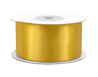 Satinband 38mm x 25m Roll Gold