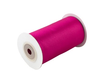 Ruban satin 100 mm x 10 m rouleau fuchsia