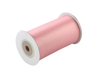 Ruban satin 100 mm x 10 m rouleau vieux rose