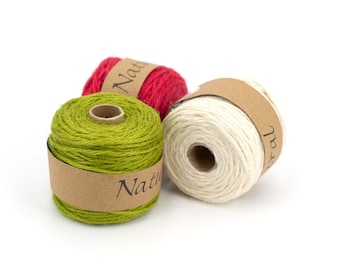 Jute yarn natural 2 mm 50 meters