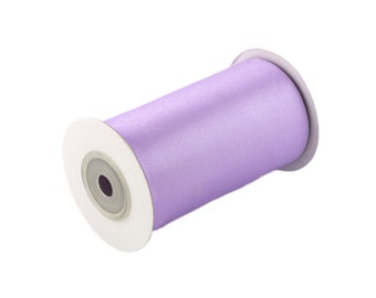 Ruban satin 100 mm x 10 m rouleau lilas