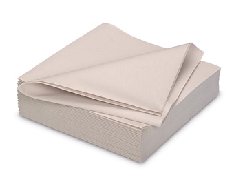 Serviettes similaires au tissu 40 x 40 cm 25 pièces beige