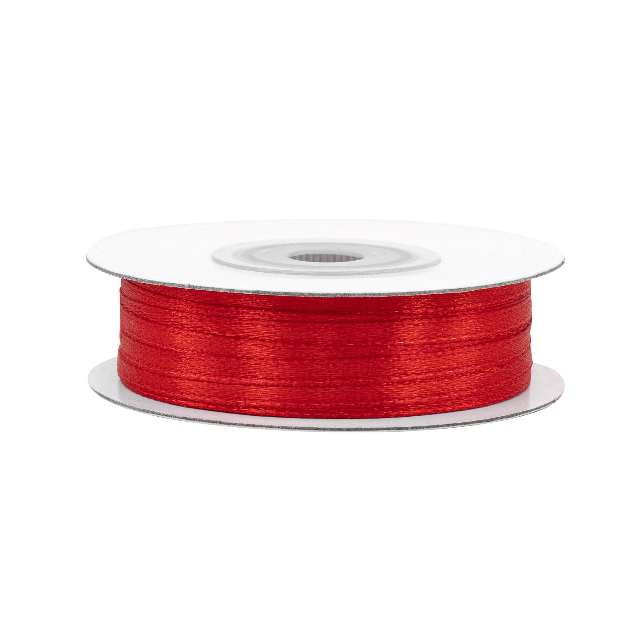 Nastro Di Raso, L: 3 mm, Rosso, 100 M, 1 Rot.