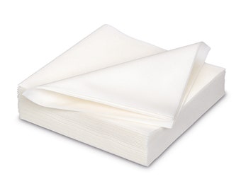 Servilletas tipo tela 40 x 40 cm 25 piezas blanco