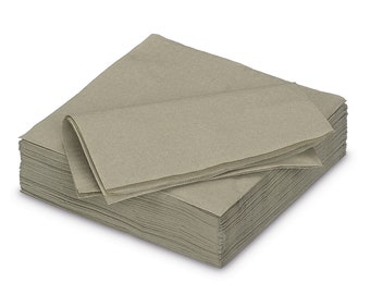 Paper napkins 33 x 33 cm 2-ply 50 pieces taupe
