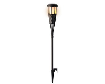 Torche Solaire LED Flame XXL Extérieure Plastique 130 cm 6h Fonctionnement Noir