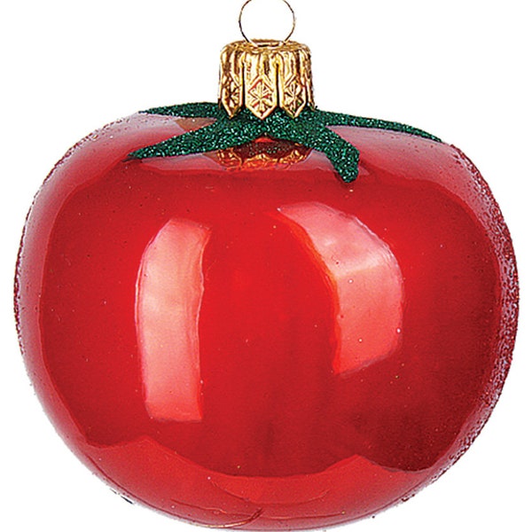 Christbaumschmuck Glas Tomate 6cm rot