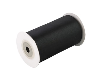 Satinband 100mm x 10m Rolle Schwarz