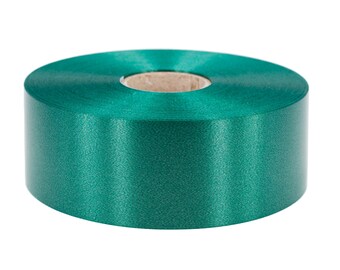 Gift ribbon curling ribbon 50 mm x 100 m roll dark green