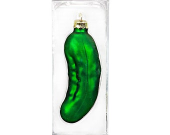 Christmas tree decoration glass Christmas cucumber 10.5 cm, 1 piece