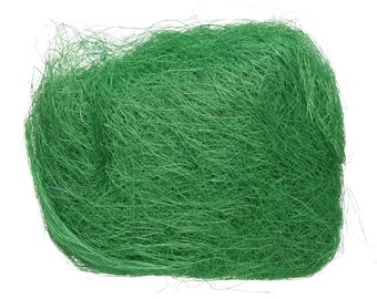 Sisal Dekogras zum Basteln ca. 14x18cm grün