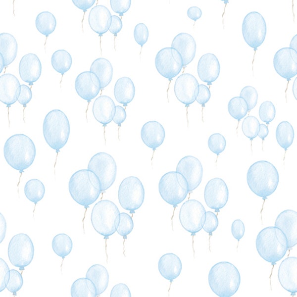 Napkins Paper 33 x 33 cm 3-ply Balloons 20 pieces Light Blue