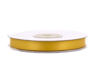 Doppelseitiges Satinband 10mm x 20m Rolle Gold