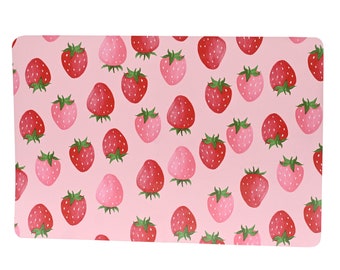 Set de table / set de table avec fraises en PVC lavable 40 x 30 cm