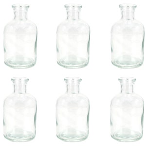 Vasen Glas 10cm klar transparent 125ml, 6er Set Bild 1