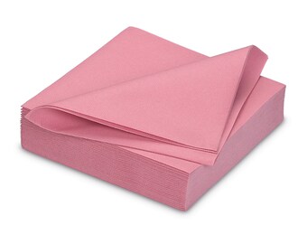 Serviettes similaires au tissu 40 x 40 cm 25 pièces vieux rose