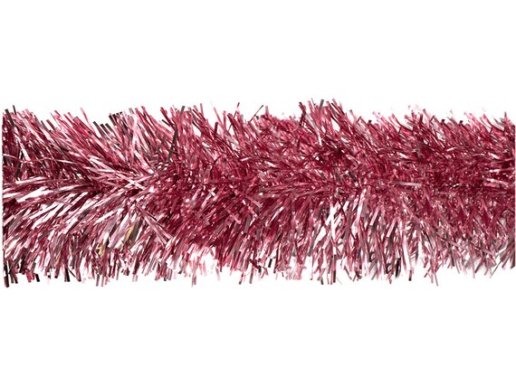 Christendom Vervagen waarschijnlijkheid Kerstslinger tinsel 7 cm x 3 m oud roze - Etsy België