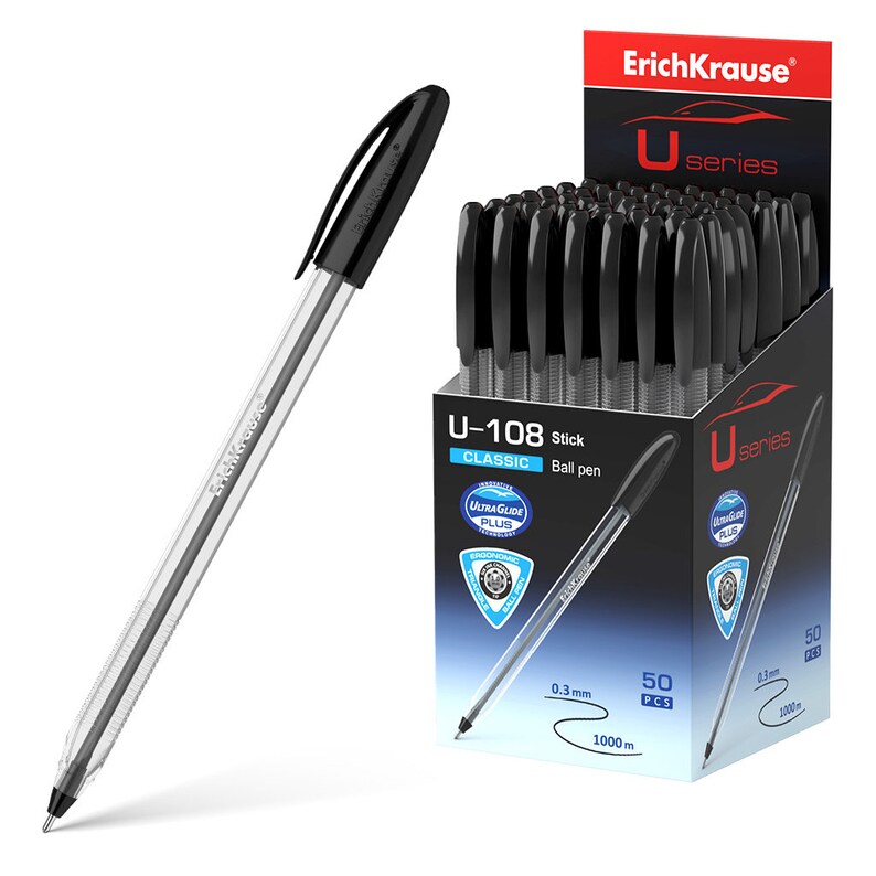 Kugelschreiber U-108 Classic 0,3mm 50er Pack Schwarz Bild 1