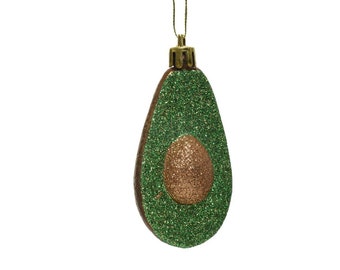 Pendentif avocat en plastique 7 cm, 2 pièces