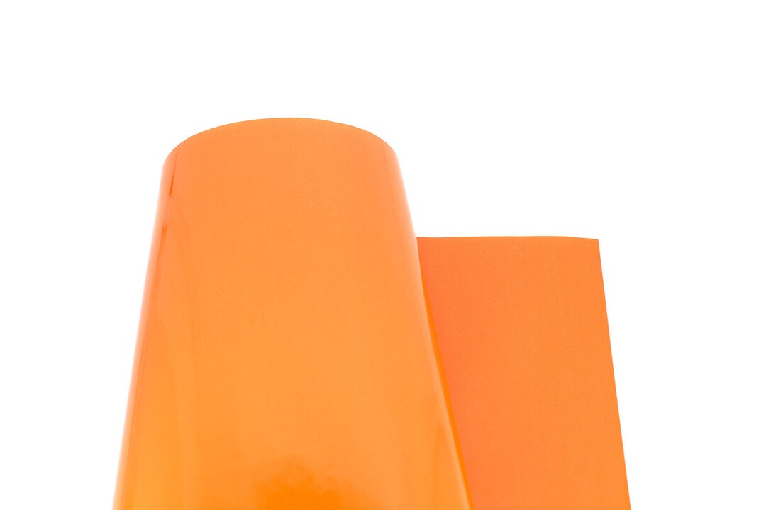 Wrapping Paper Plain 70 Cm X 2 M Roll Glossy Orange Etsy