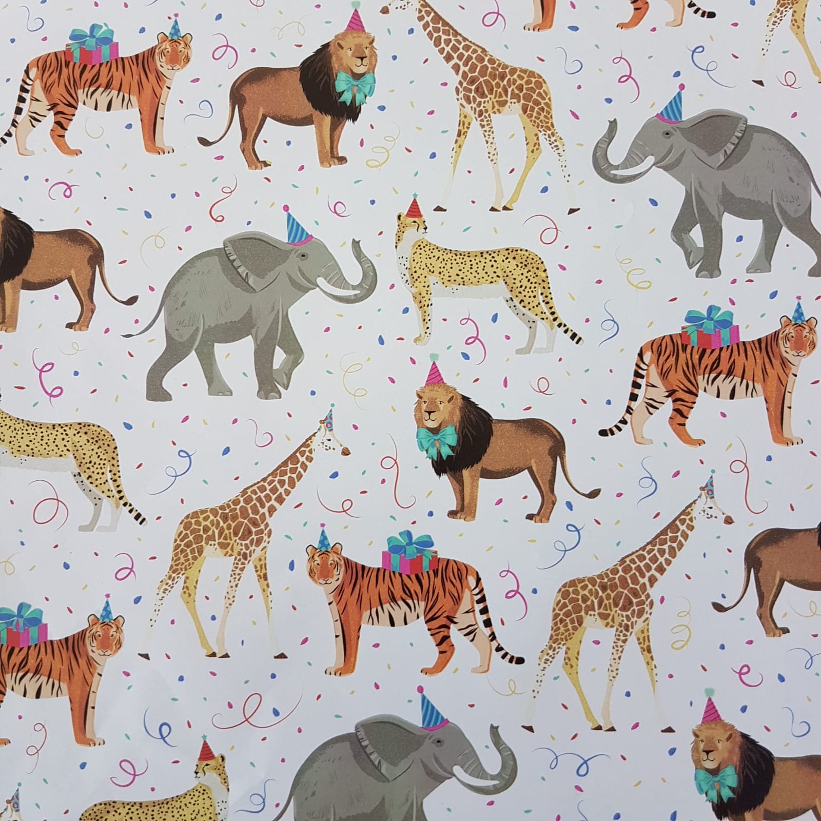 Papier cadeau animaux Afrique / fête 70 cm x 2 m rouleau -  France