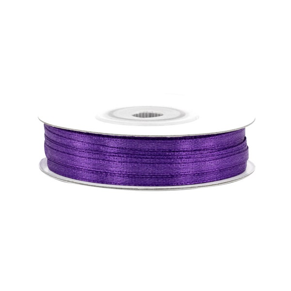 Satinband 3mm x 50m Rolle Violett