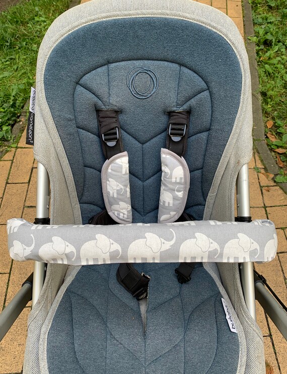 Kinderwagen Bezug Buggy Gurtpolster + Bauchbgel Elefanten grau - Etsy.de