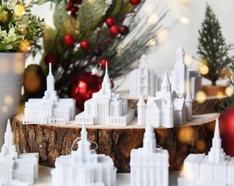 LDS Temple Christmas Ornament