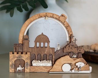 Easter Creche Countdown | Light-Up + Music Display