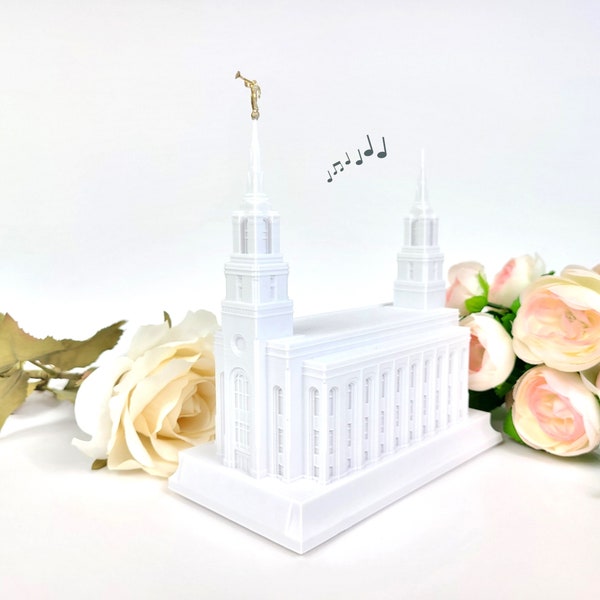 Layton Utah Temple Music Light