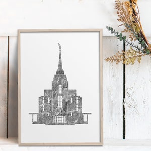 Rexburg Idaho Temple, LDS, Church of Jesus, Instant Digital Download ...