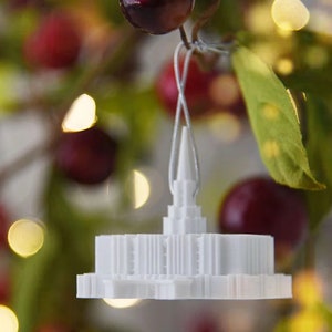 Jordan River Utah Temple Christmas Ornament