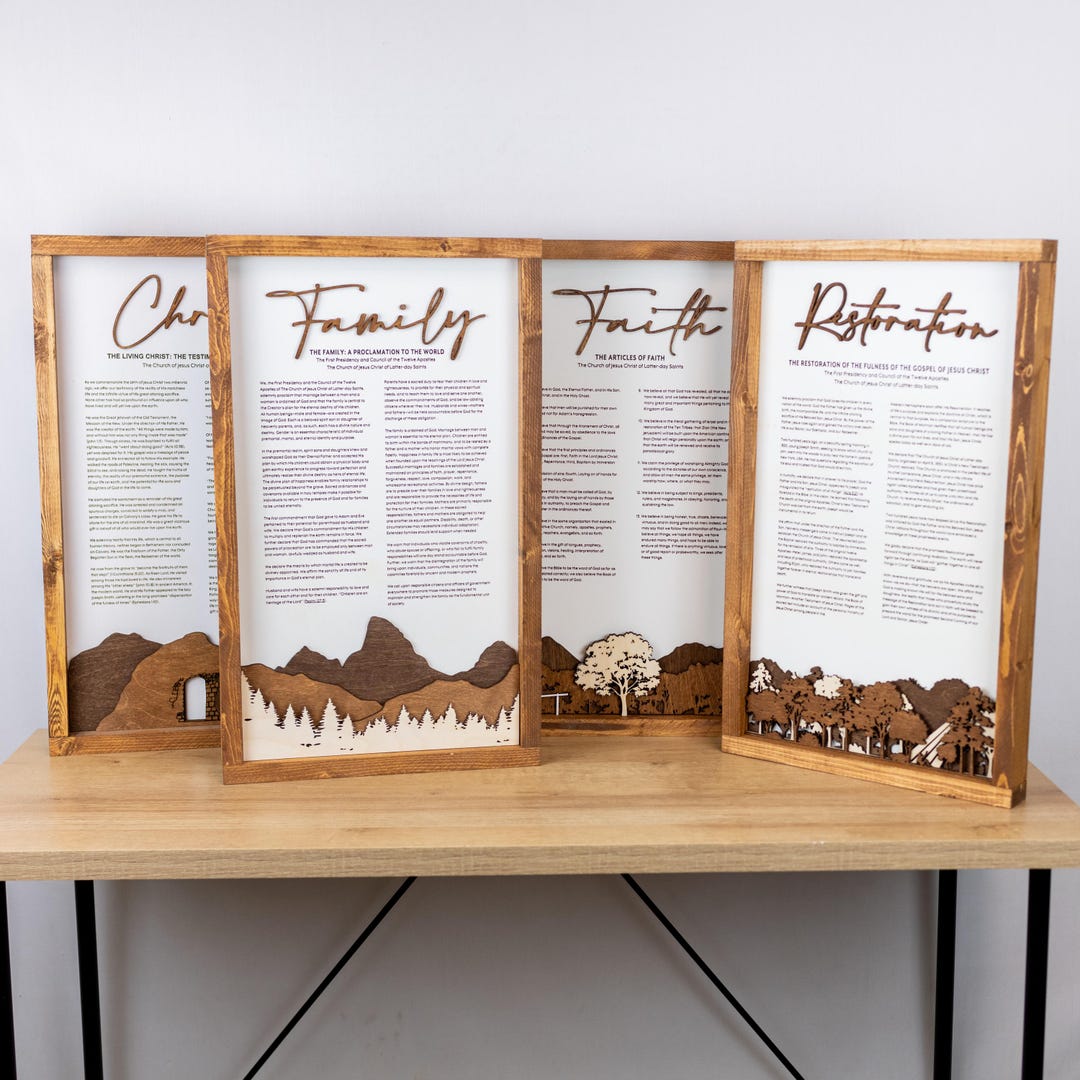 4-set Proclamation Themes: the Family-mountain, Living Christ-empty ...
