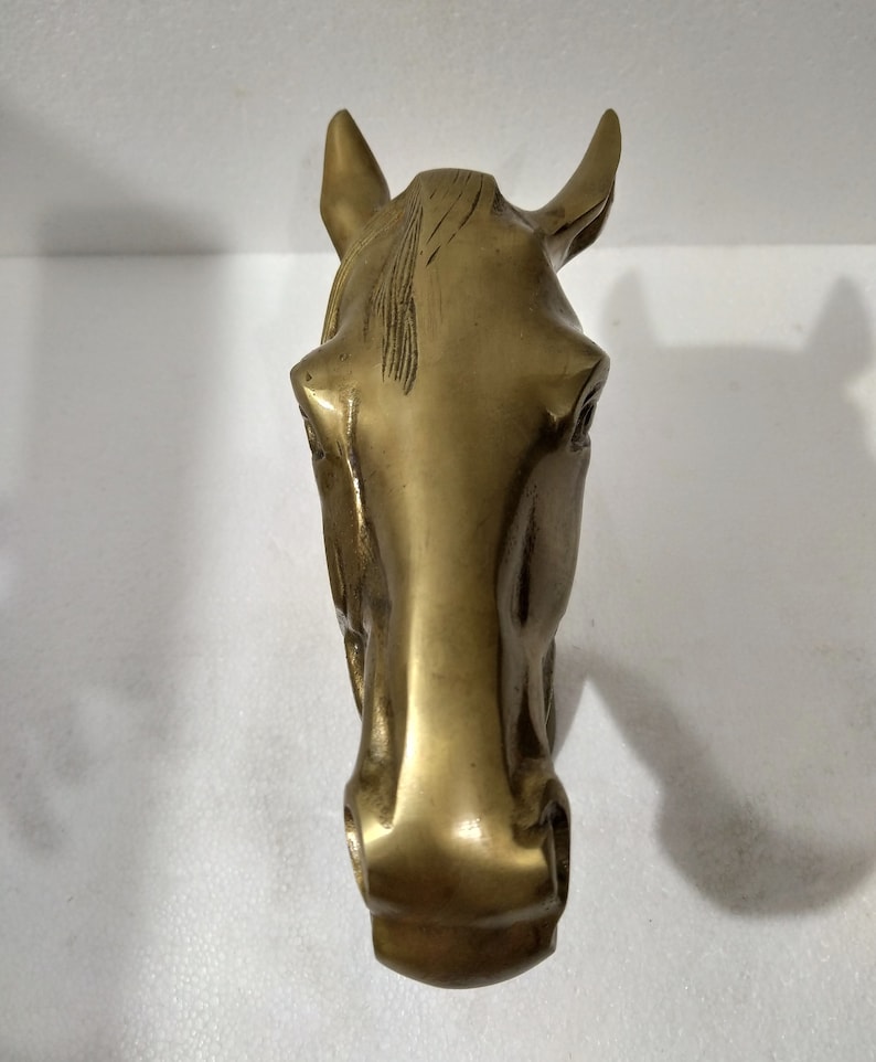 Metal Wall Mount Horse Head Wall Hanging Sculpture Statue Figurine Etsy