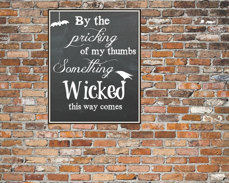 By the pricking of my thumbs something wicked this way comes Etsy