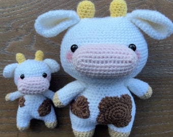 Crochet Cow Pattern BUNDLE: Chunky and Mini Cow Crochet Pattern, Amigurumi Cow Crochet Pattern, Amigurumi Cow, Cow Pattern, Farm Crochet