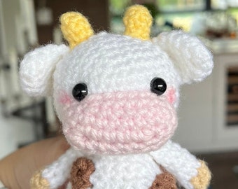 Vache Crochet Pattern, Amigurumi Cow Crochet Pattern, Amigurumi Cow, Cow Pattern, Farm Crochet, Pattern, Amigurumi