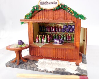 Bastelpackung für einen Weihnachtsstand mit Glühwein