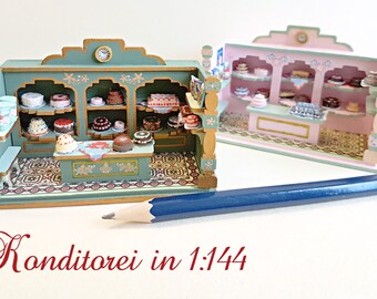 Handicraft kit Nostalgia-confectionery, 1:144 with accessories