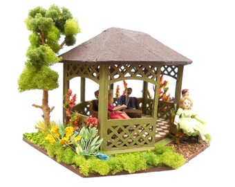 Gazebo sur une échelle miniature