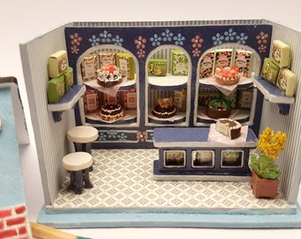 Kit nostalgic tearoom in 1:144 with accessories